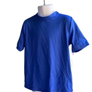 Cat & Jack Boys S 6/7 Short Sleeve Swim Top Blue